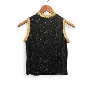 Women's velvet and sequins tank top‎ by Curtain Call Costume size adult small